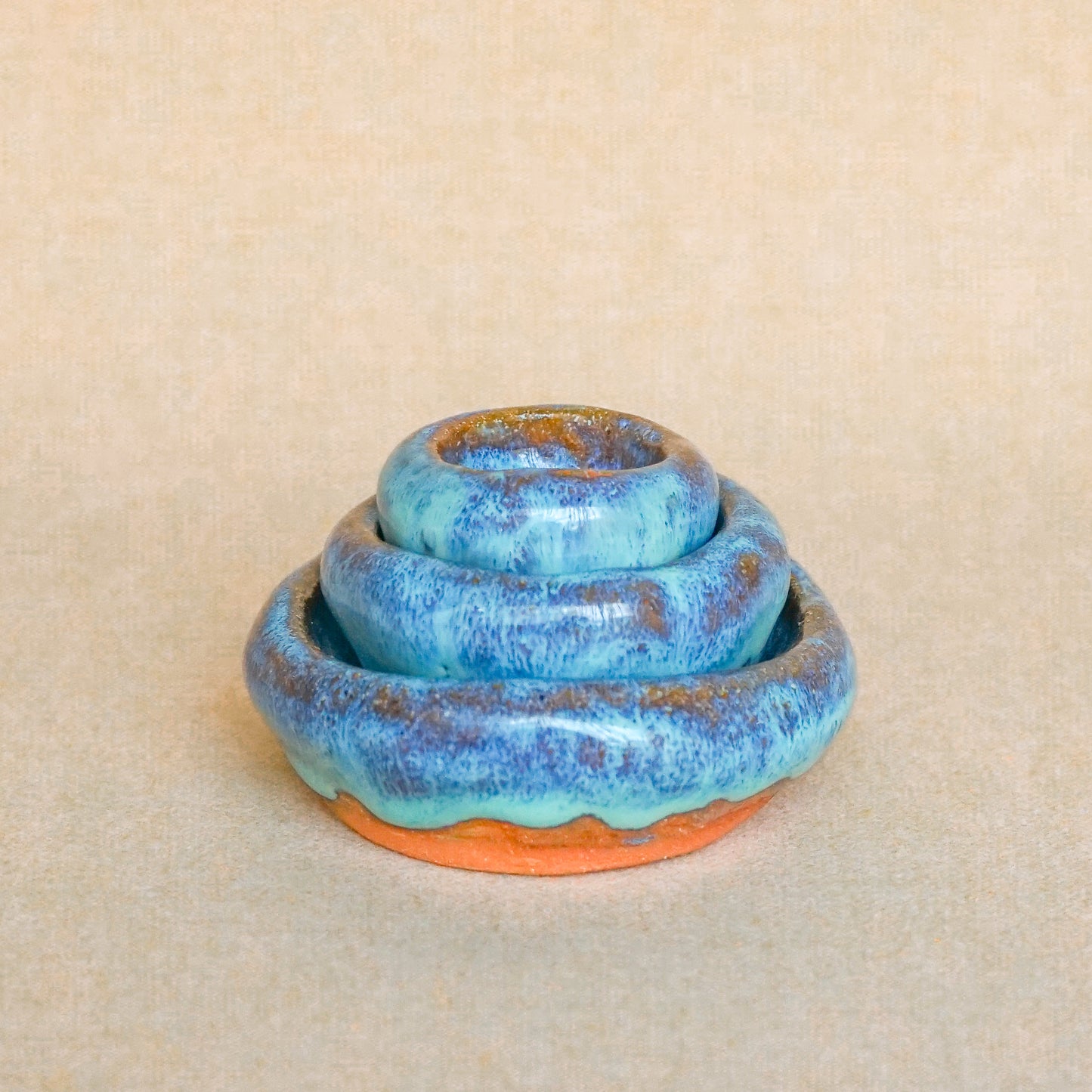 The Aqua + Santa Fe Pinch Pot Set