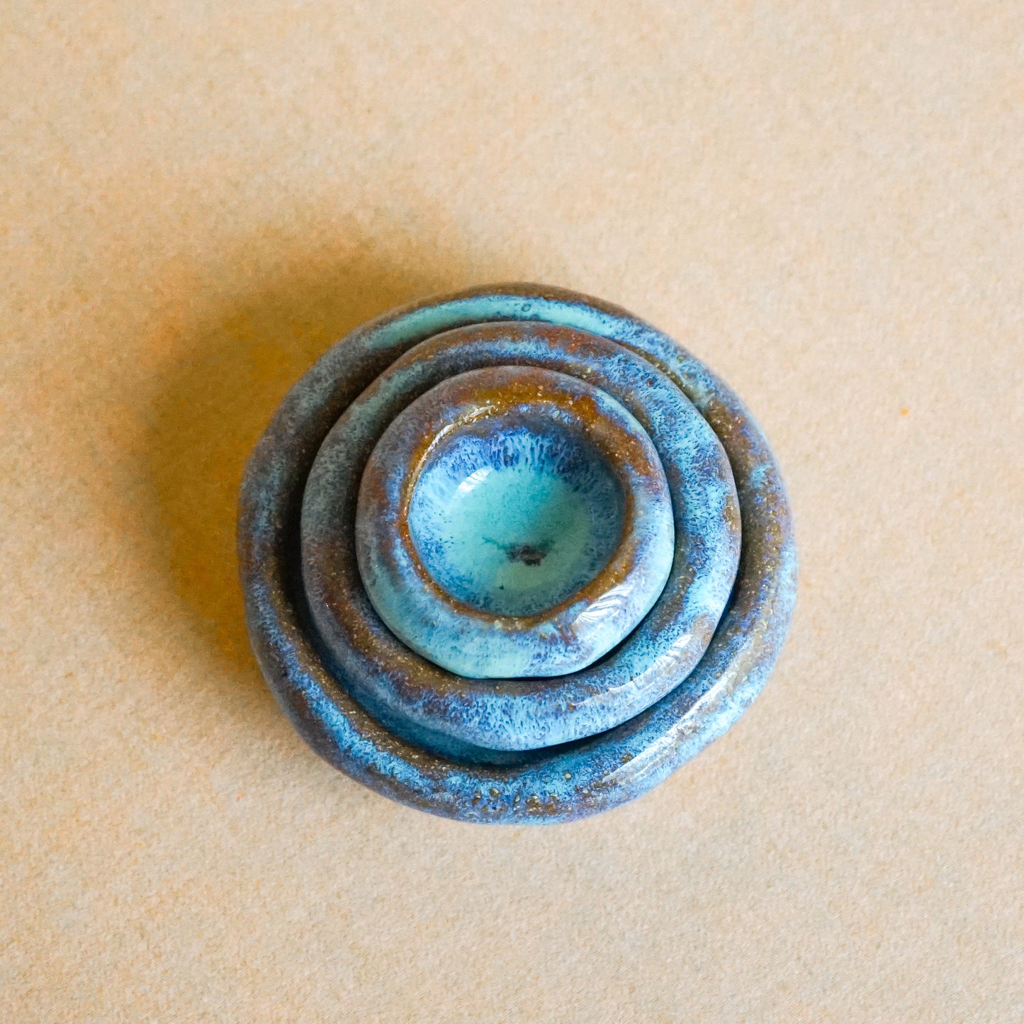 The Aqua + Santa Fe Pinch Pot Set