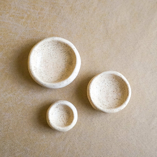 The Walnut Pinch Pot Set- Back in Stock