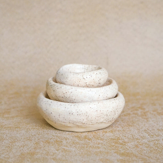 The Walnut Pinch Pot Set- Back in Stock