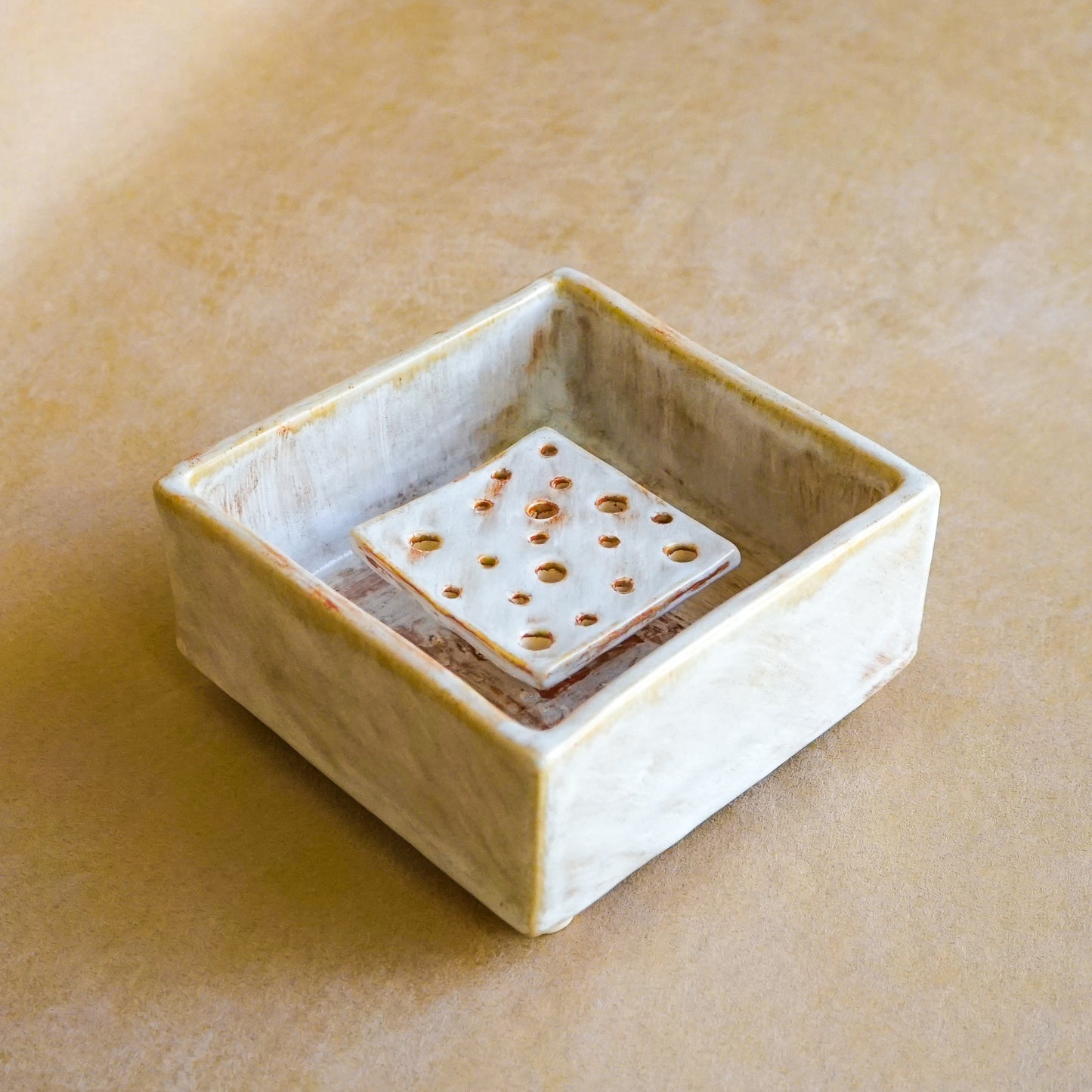 The Glossy White + Brown Ikebana Vase- Preorder Now