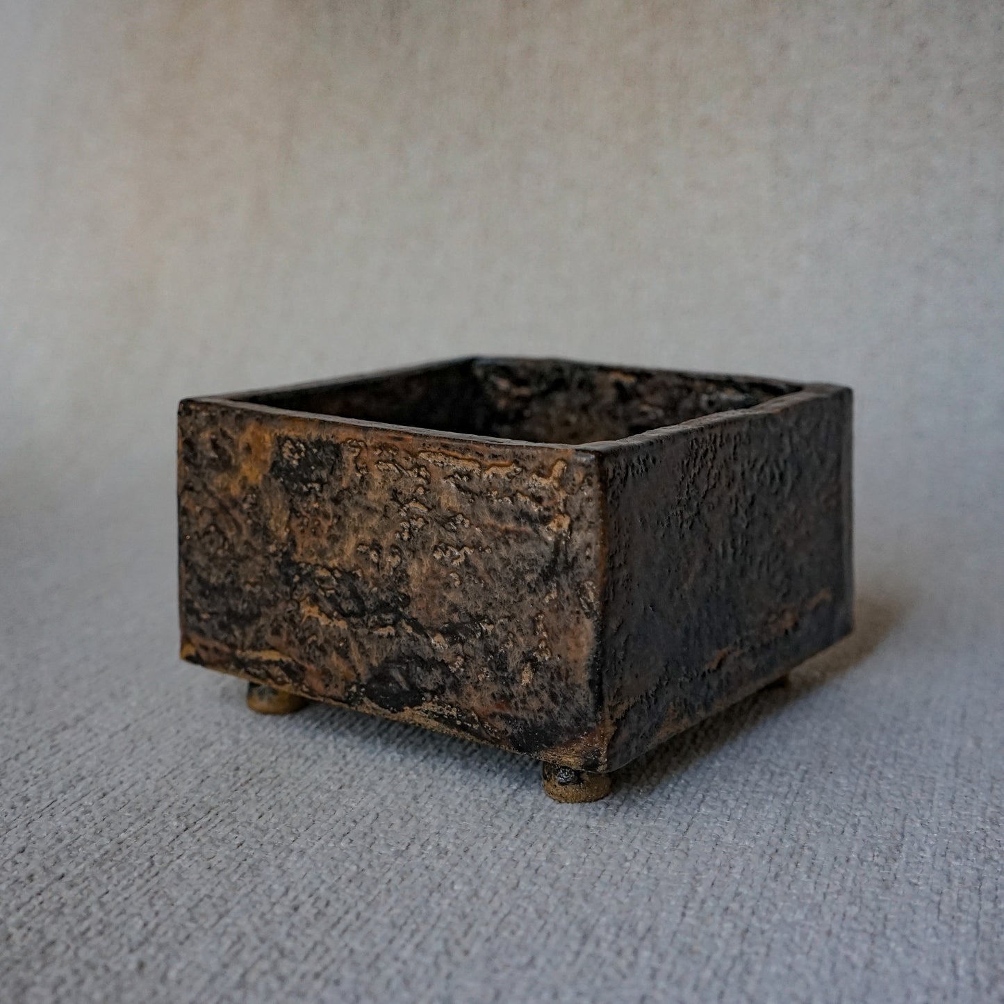 Black + Brown Ikebana Vase