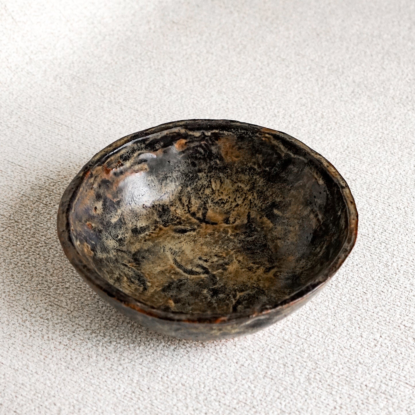 The Santa Fe Fruit Bowl in Brown + Black- Just 1 left in stock