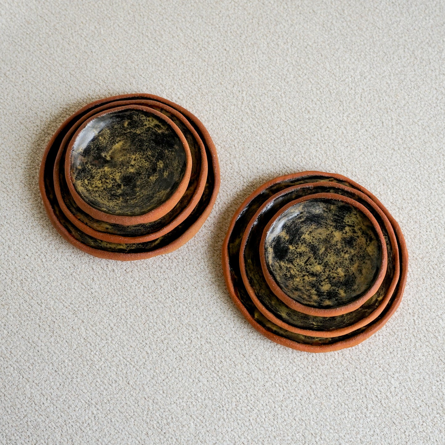 The Santa Fe Pinch Plate Set in Black + Brown-Preorder Now