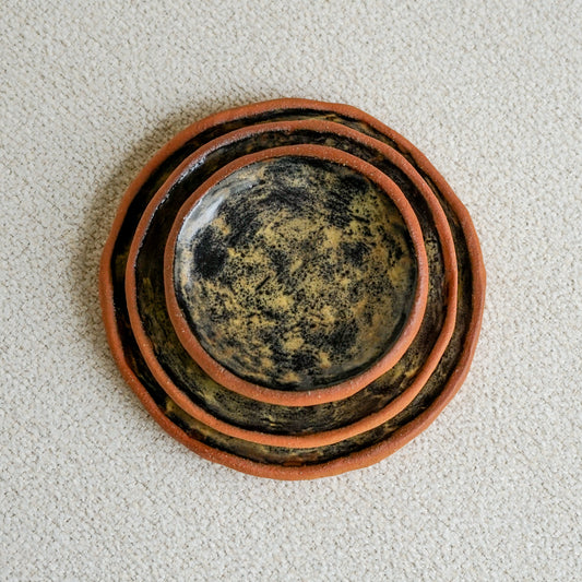 The Santa Fe Pinch Plate Set in Black + Brown-Preorder Now
