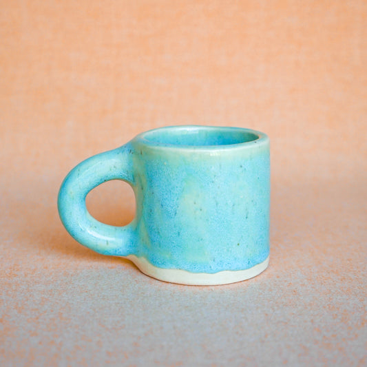 The Aqua + Walnut Espresso Mug- Preorder Now