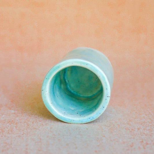 The Aqua + Walnut Sake Cup Set- Preorder Now
