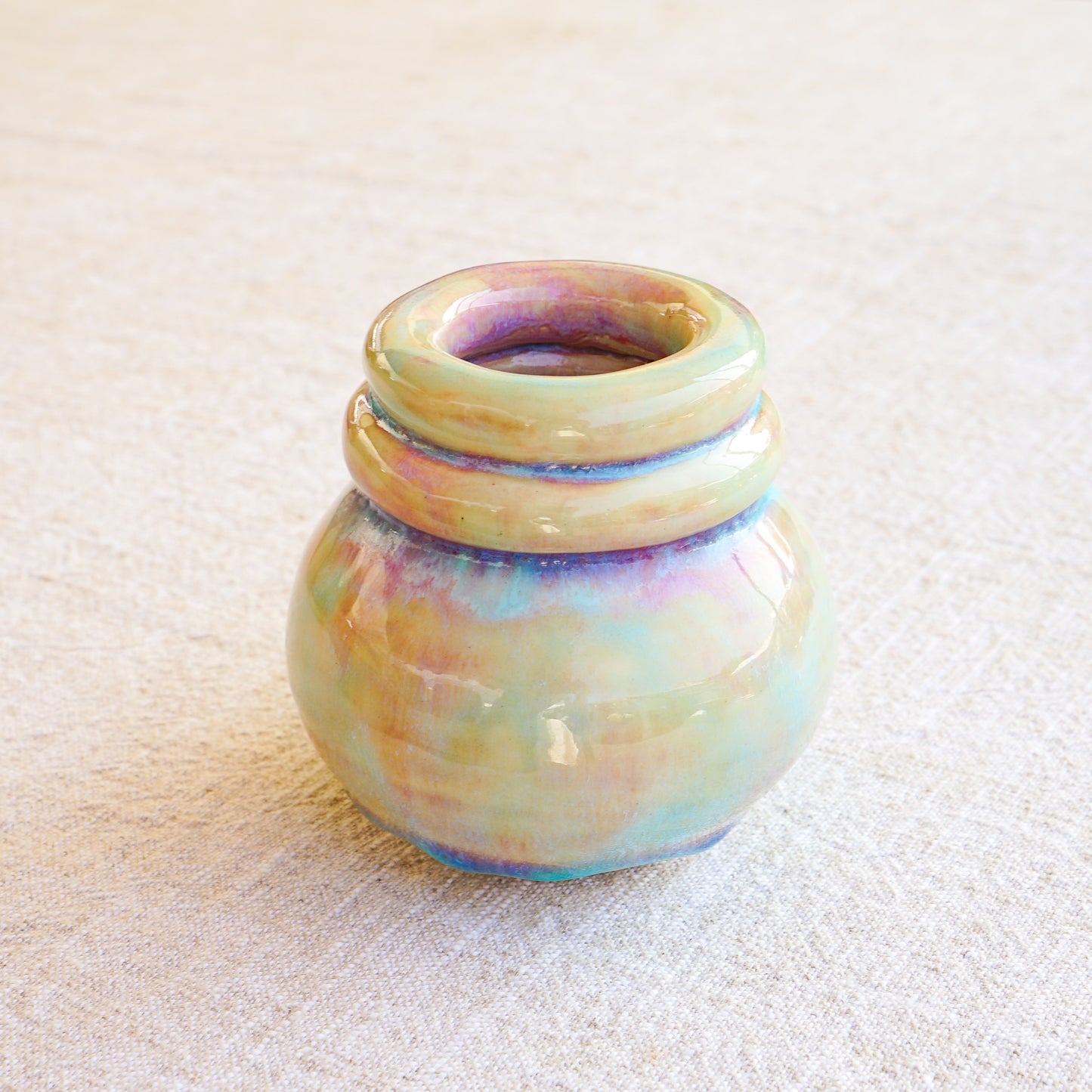The Cotton Candy Double Coil Vase