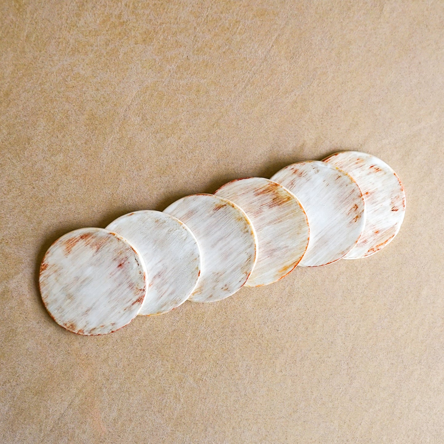 The Brown + Glossy White Coaster Set-Preorder Now