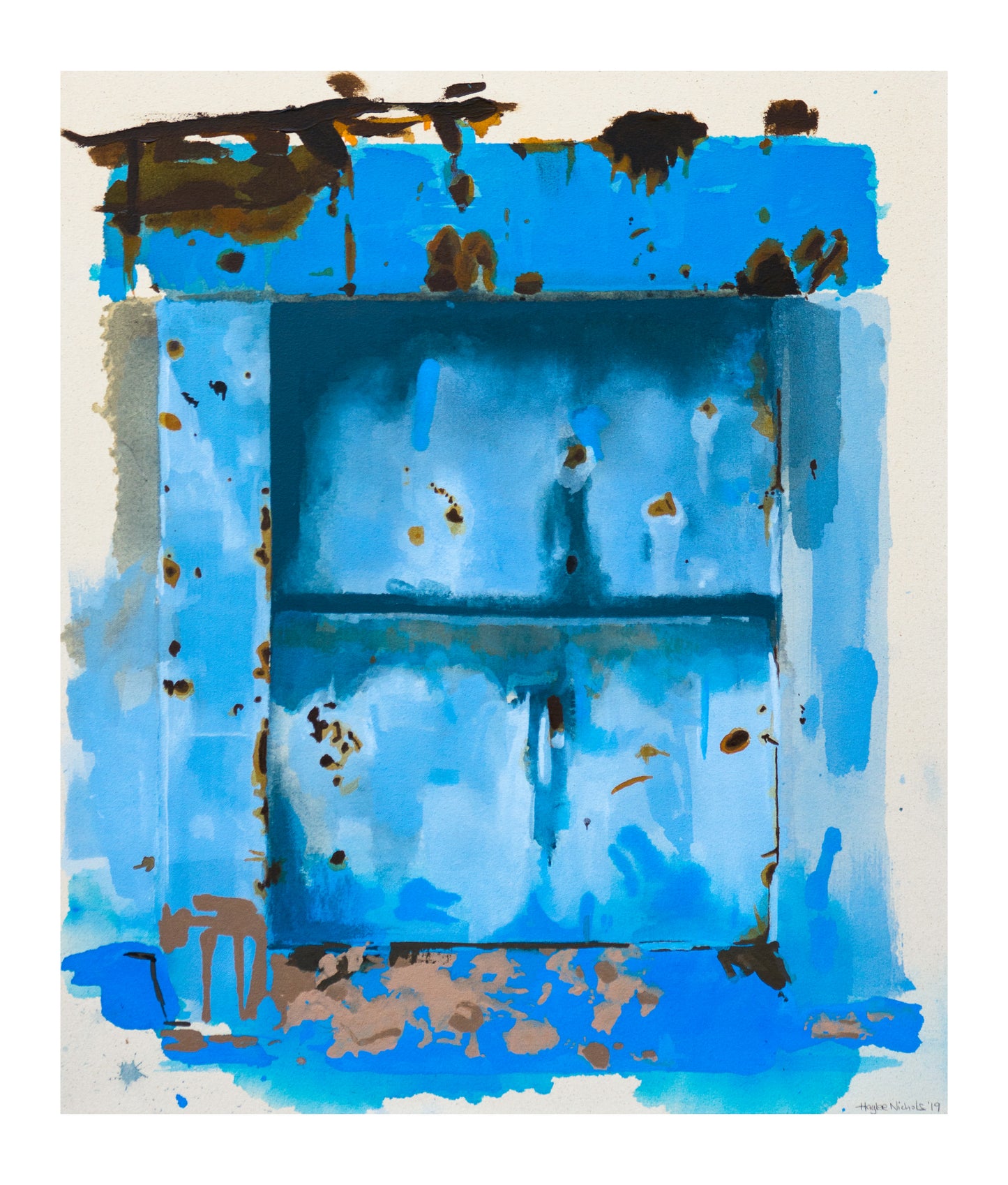 Rust on Blue Print- Back in Stock