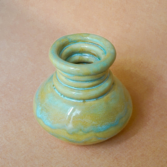 The Moss + Aqua Coil Vase