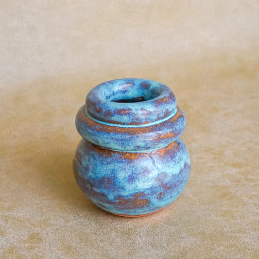 The Aqua + Santa Fe Mini Coil Vase