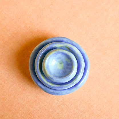 The Periwinkle Pinch Pot Set- Back in Stock