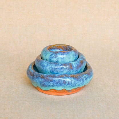 The Aqua + Santa Fe Pinch Pot Set