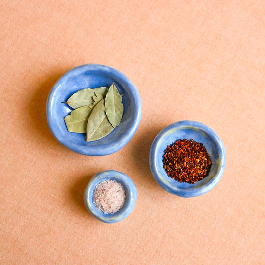 The Periwinkle Pinch Pot Set