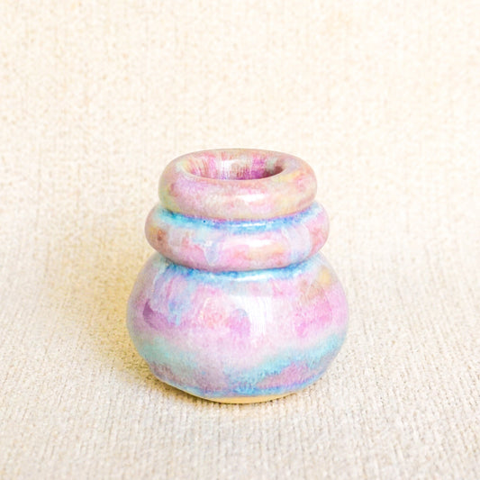 The Cotton Candy Double Coil Vase