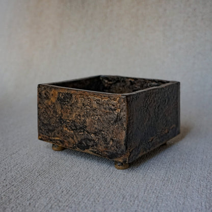 Black + Brown Ikebana Vase