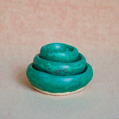 The Teal Pinch Pot Set- Preorder Now