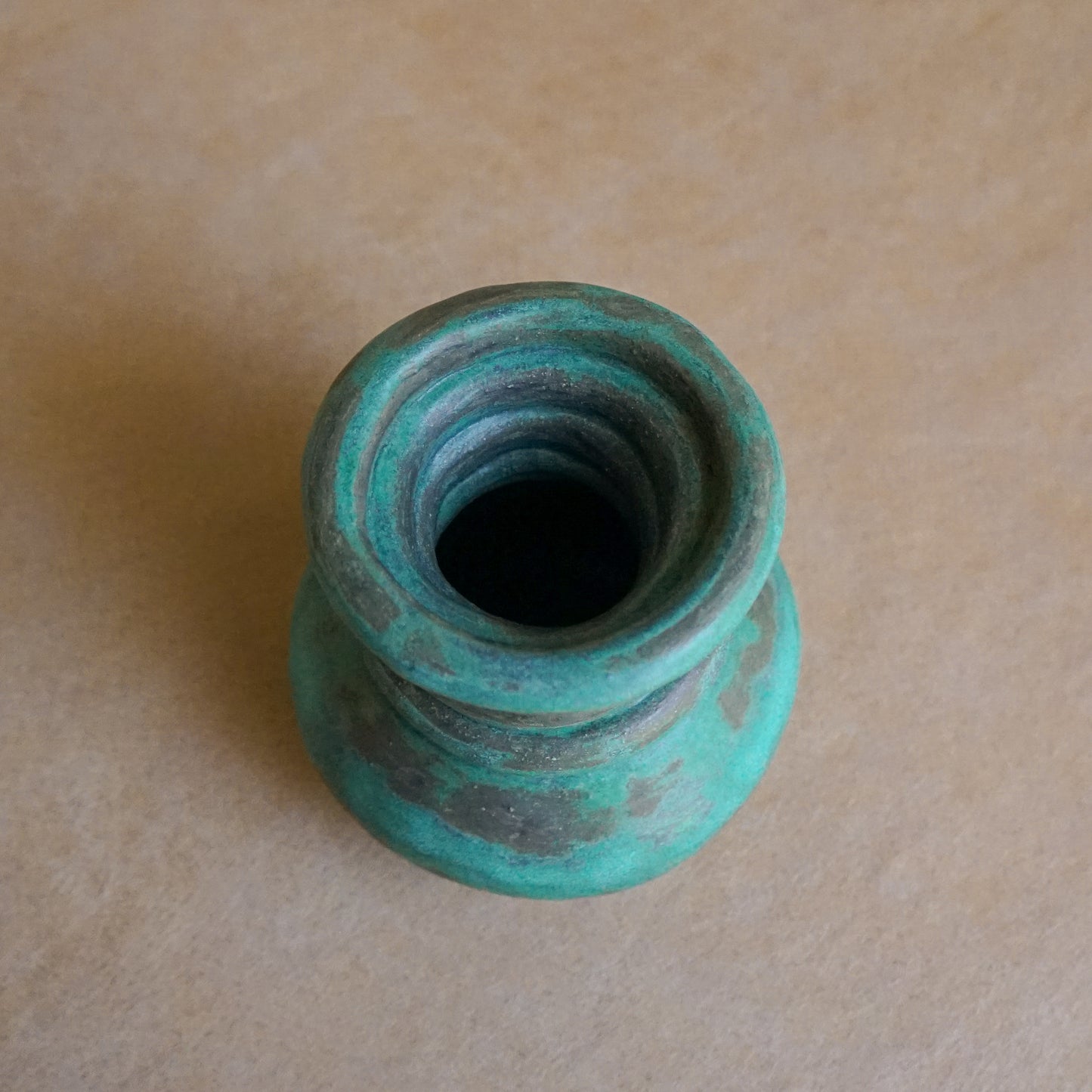 The Santa Fe + Teal Coil Vase