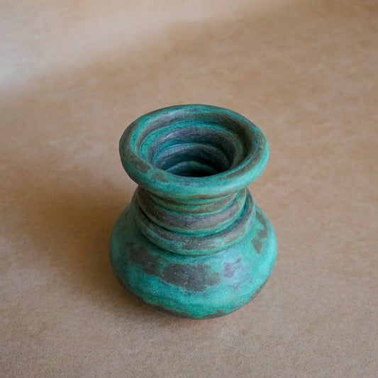 The Santa Fe + Teal Coil Vase