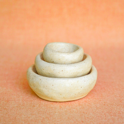 The Walnut Pinch Pot Set- Back in Stock